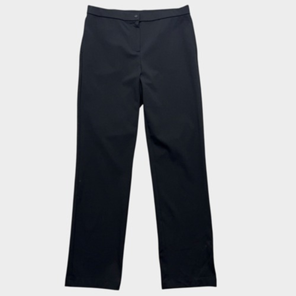 CAPSULE 121 Dress Pants Womens‎ Large Black Smooth Straight Leg Stretch Pockets